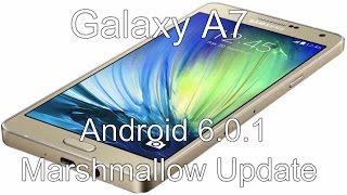 Samsung Galaxy A7 Official Android 601 Marshmallow Update [upl. by Christabel]