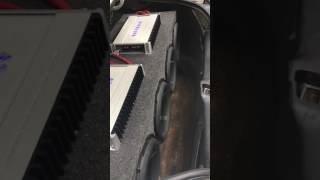 4 12quot Rockford fosgate p3s in crown vic [upl. by Ryann]