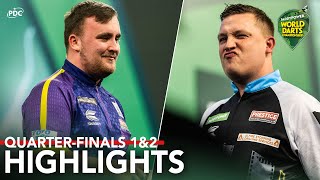 THE GREATEST COMEBACK QuarterFinals 1amp2 Highlights  202324 Paddy Power World Darts Championship [upl. by Jemimah709]