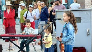 INCREDIBLY CUTE 8 Year Old violinist amp 5 yo pianist AMAZED everyone [upl. by Holmen]