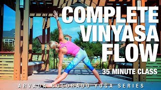 35 Min Complete Vinyasa Flow Yoga Class  Five Parks Yoga [upl. by Ygiaf]