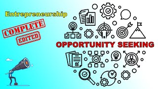 Entrepreneurship and Economic Benefits in Society  Opportunity Seeking [upl. by Azil809]