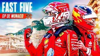 LE DÉCLIC POUR CHARLES LECLERC   FAST FIVE 08  GRAND PRIX DE MONACO 2024 [upl. by Elocin497]