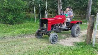 Tractor Casero con motor de moto 180 cc [upl. by Aihsatsan]