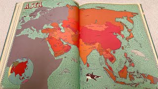 ASMR Exploring Asia to Africa beautiful maps [upl. by Nehpets]