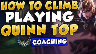 Educational Guide How To Climb Playing Quinn Top  Coaching from Challenger Rank 1 Quinn [upl. by Thrasher]