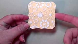 Heat Embossing Atop Dry Embossing by Bev Gerard [upl. by Ylatfen785]