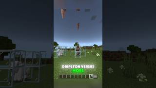 🤣 Dripstone VS Mobs minecraft [upl. by Ydne]