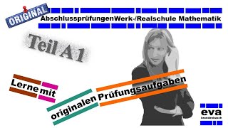 Abschlussprüfungen Musterprüfung A14 BW Realschule Mathematik [upl. by Auberon1]