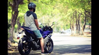 Yamaha R15 v20 2017 edition  review in india [upl. by Nnylyram744]