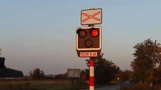 Railroad crossing Dolný BarVasúti átjáróŽelezničné priecestie 08 10 2018 II [upl. by Eri]