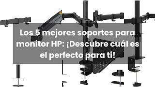 Soporte para monitor hp [upl. by Notsruht]