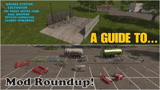 Farming Simulator 17 PS4 A Guide to Mod Roundup Multiple Mods [upl. by Malsi]