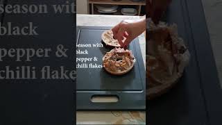 Bagel sandwich with grilled mackerel sandwich breakfast cookingshorts food bagelrecipe [upl. by Ielarol]