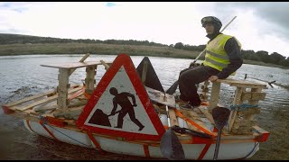 We attempted to sail a raft made of pallets [upl. by Waite]