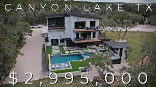 Must See Inside Unique 3000000 Three Level Luxury Home by Luxxis Design in Canyon Lake Texas [upl. by Nishom]