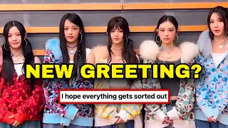 NewJeans new greeting after leaving ADOR gains attention kpop [upl. by Aduhey]