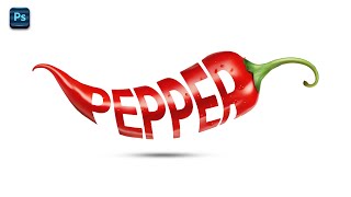 Typography in Photoshop  Pepper Manipulation [upl. by Coney]