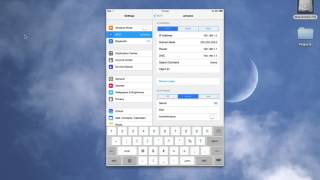 Enter proxy settings for WiFi network on iPad [upl. by Annawot472]