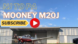 Mooney M20J New Jersey to Lancaster PA [upl. by Brothers609]