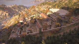 Visite virtuelle du sanctuaire panhellénique de Delphes Assassins creed Odyssey [upl. by Fulton127]