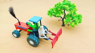 diy tractorBuild a Mini Chaff Cutter Machine with a Mini Diesel Engine  Joticreator [upl. by Ybrik]