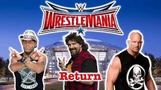 WrestleMania 32  Shawn Michaels Mick Foley amp quotStone Coldquot Steve Austin return LIVE [upl. by Nylirad]