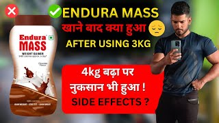 Endura Mass Gainer Review After 3kg in hindi  Endura Mass Side Effects 😥  Weight Gain  AS Fitness [upl. by Adas246]