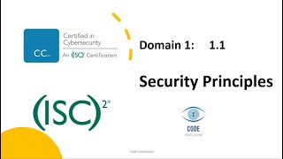 Lecture 2 ISC2 CC Domain 1 Security Principles  CIA Triad 2023 [upl. by Carmita636]