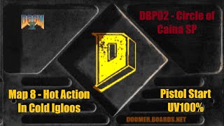 Doom II  DBP2 Map 08 Hot Action In Cold Igloos UV100  w commentary [upl. by Aihsitan]