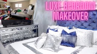 ULTIMATE GLAM BEDROOM MAKEOVER   LUXURY BEDROOM [upl. by Hewe683]