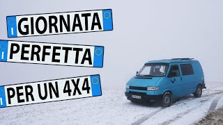 CAMPER WESTFALIA VW T4 da 2 a 4 ruote motrici  TEST SYNCRO SU NEVE E FANGO Episodio 37 [upl. by Atinhoj]