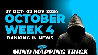 Weekly Current Affairs October 4th Week  Banking Affairs  Banking in News [upl. by Aseram]