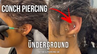 Conch Ear Piercing Experience  Whats it like getting your conch pierced [upl. by Dane]