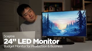 Sceptre 24quot Full HD LED Monitor for Production amp Business  Unboxing amp Testing [upl. by Hadeehuat]