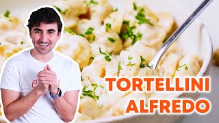 CLASSIC Tortellini Alfredo Recipe for a Delicious Dinner Delight [upl. by Crabb391]