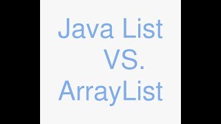 Java list vs arraylist [upl. by Ultann]