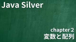 【Java Silver chapter2 変数と配列】 [upl. by Annahsor]