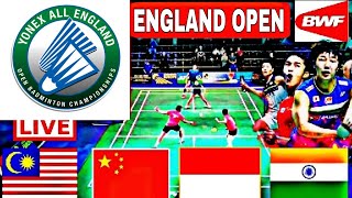 All England Open Live Score Badminton 2024  Day1 Round of 32  bwf live England Open [upl. by Eulalee]