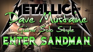 Enter Sandman Solo  Dave Mustaine Style [upl. by Samale]