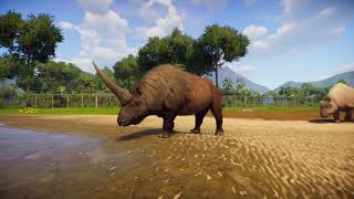 Prehistoric Kingdom  Elasmotherium sounds [upl. by Vinna]