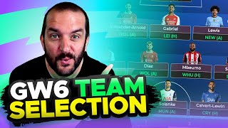 WILDCARD ACTIVE 🥳  FPL TEAM SELECTION  GAMEWEEK 6  Fantasy Premier League Tips 202425 [upl. by Aytnahs]