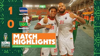 HIGHLIGHTS  Cape Verde🆚 Mauritania  ملخص مباراة كاب فيردي وموريتانيا TotalEnergiesAFCON2023 [upl. by Elletsirk]