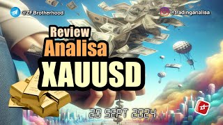 REVIEW Analisa Teknikal XAUUSD tgl 20 Sept 2024 [upl. by Bouchard958]