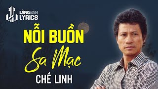 Nỗi Buồn Sa Mạc  Chế Linh [upl. by Yreme]