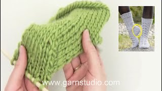 How to decrease for the heel on a sock standard method [upl. by Sinne]