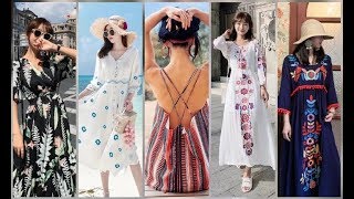 МОДНЫЕ ПЛАТЬЯ НА КАЖДЫЙ ДЕНЬ  summer dresses fashion yozgi koʻylaklar [upl. by Shirlene]