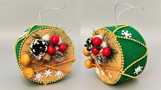 DIY Christmas decorations Decoratiuni de Craciun din rola de carton Ornamente pentru brad [upl. by Shaer]