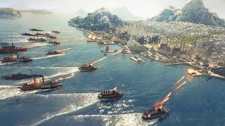 Anno 1800  Ep 8  HUGE INVASION amp LAST STAND DEFENSE  Anno 1800 Full Release Campaign Gameplay [upl. by Idelle]