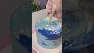 frost frosting cake decoration viralvideo shortvideo instagram food baking bakery [upl. by Hamirak]